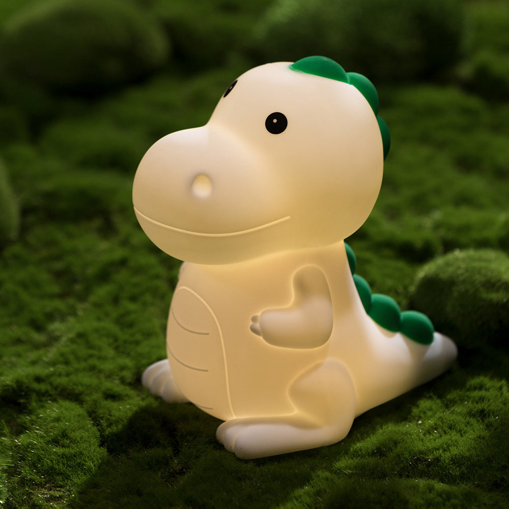 Urocza lampka nocna w kształcie dinozaura dla dzieci – Uspokajające światło LED do pokoju dziecięcego |