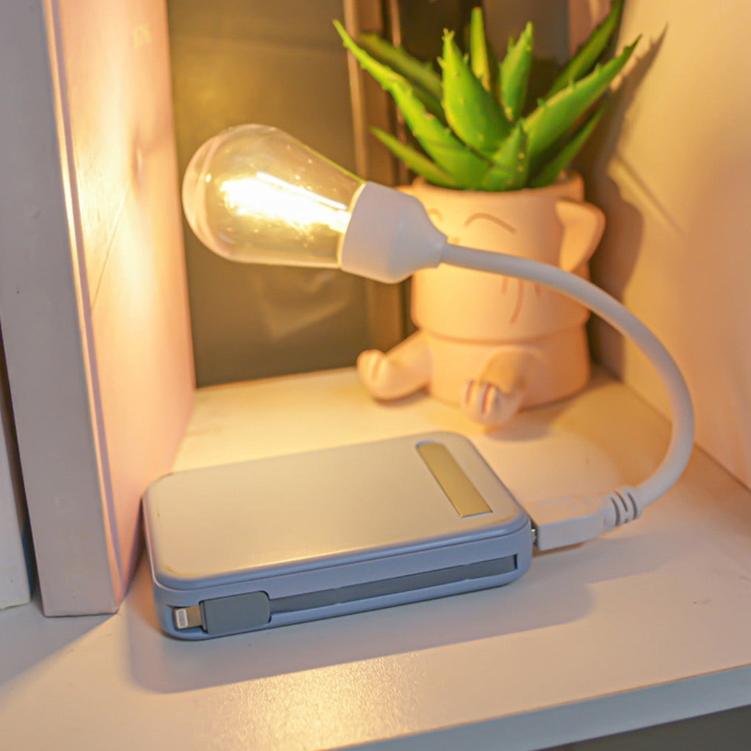 USB LED Obracająca się Lampka Nocna – Elastyczna Lampka do Czytania w Ruchu |