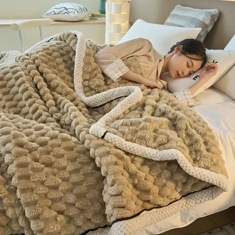 CozyTurt | Koc Velvet Żółw