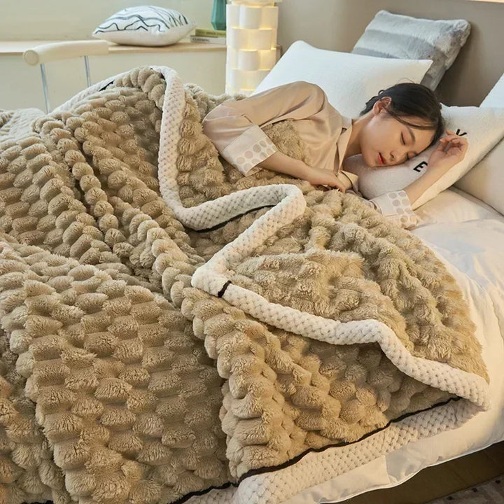 CozyTurt | Koc Velvet Żółw