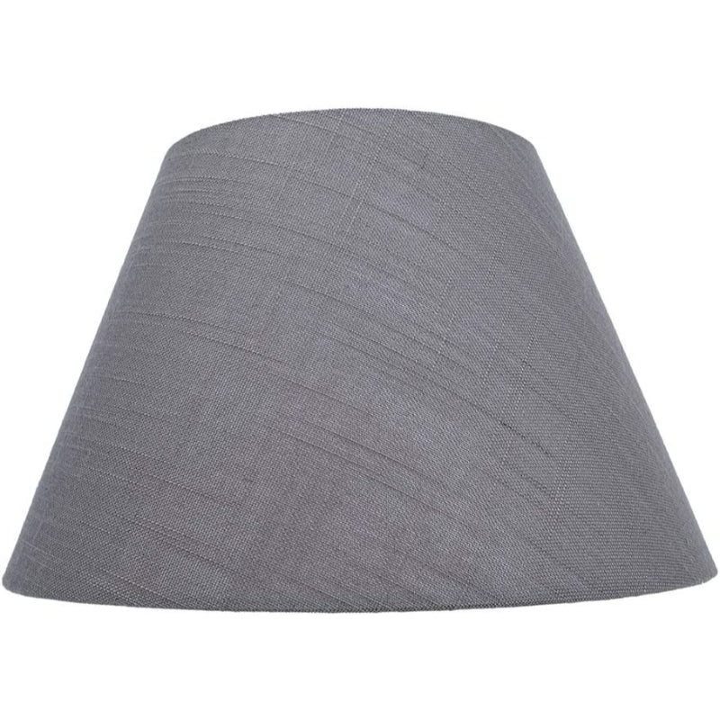 Średni klosz, klosz w kształcie beczki z tkaniny do lampy stołowej i podłogowej, 7x13x7.8 cala, naturalny wentylowany len, ręcznie robiony, pajęczyna (biała)