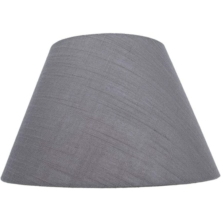 Średni klosz, klosz w kształcie beczki z tkaniny do lampy stołowej i podłogowej, 7x13x7.8 cala, naturalny wentylowany len, ręcznie robiony, pajęczyna (biała)