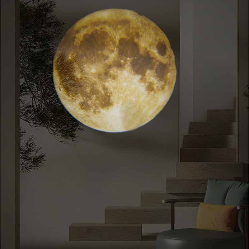 Lampa Projektor Ziemi i Księżyca | LED Nocna Lampa | Kosmiczna Atmosfera z Wieloma Trybami
