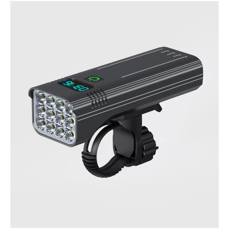 KrachtLight – Lampka rowerowa USB z wyświetlaczem cyfrowym i akumulatorem 10,000 mAh