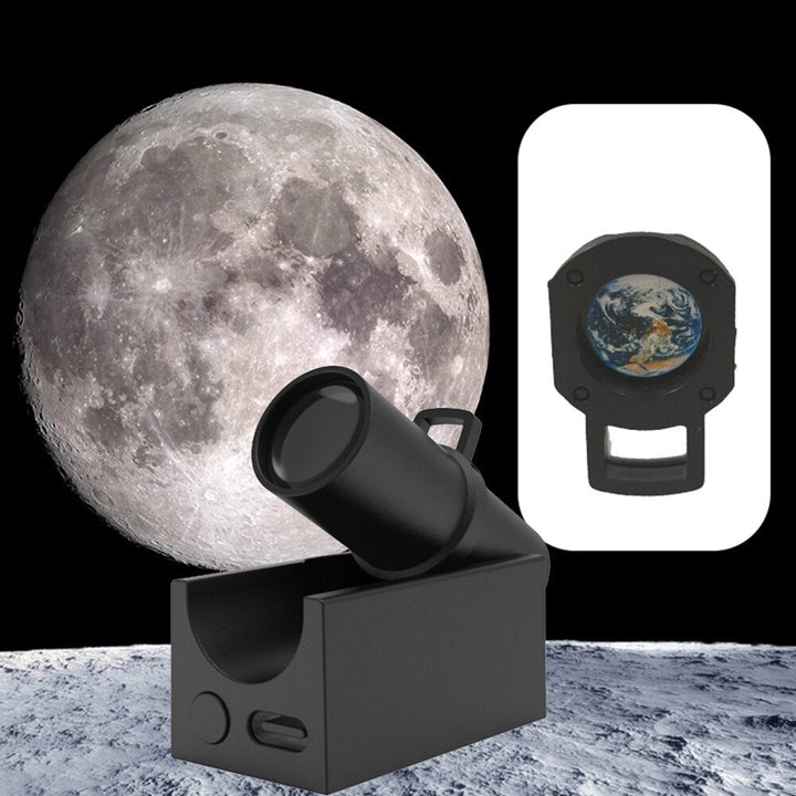 Lampa Projektor Ziemi i Księżyca | LED Nocna Lampa | Kosmiczna Atmosfera z Wieloma Trybami