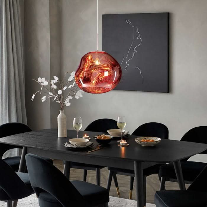 Dynamiczna Lampa Sufitowa LED z Akrylu z Lustrzanym Wykończeniem