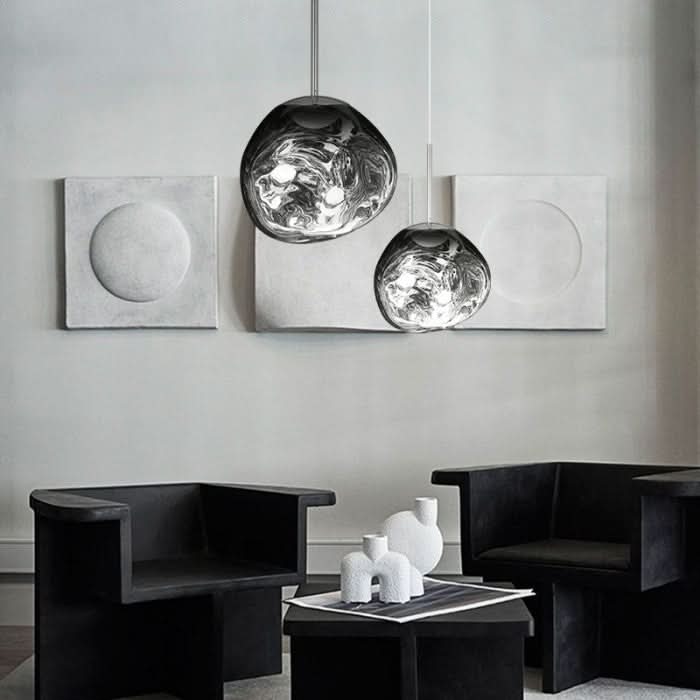 Dynamiczna Lampa Sufitowa LED z Akrylu z Lustrzanym Wykończeniem
