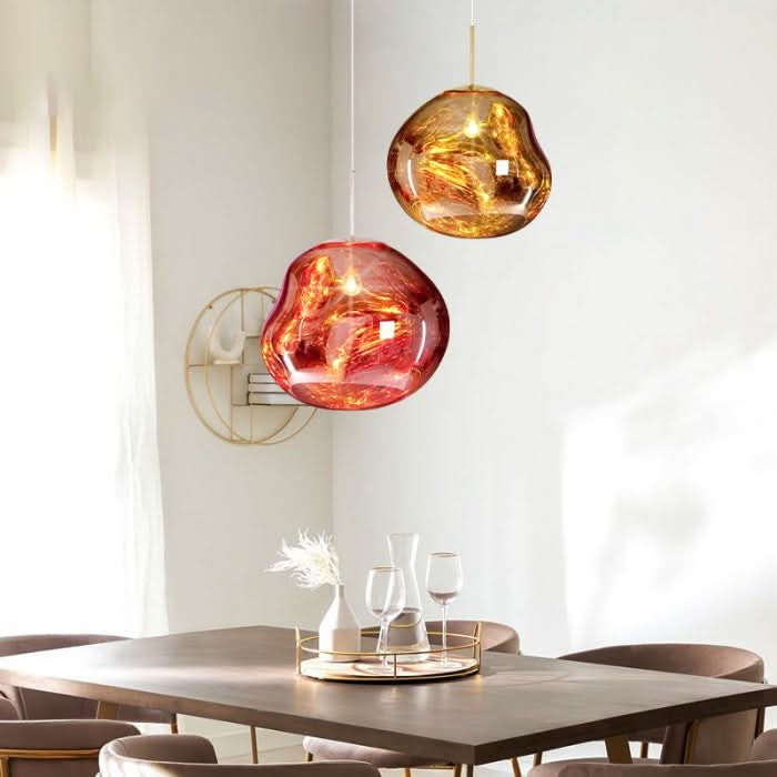 Dynamiczna Lampa Sufitowa LED z Akrylu z Lustrzanym Wykończeniem