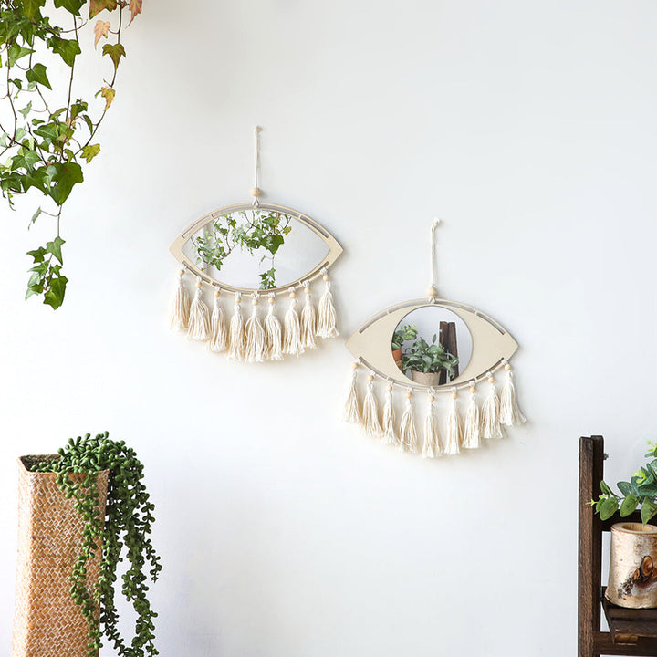 Lustro Ścienne z Makramé w Stylu Boho