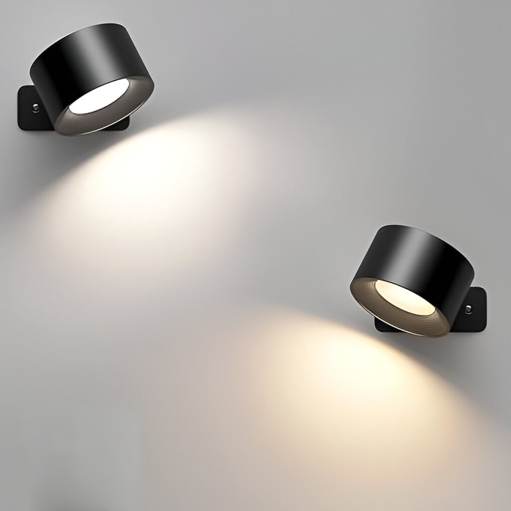 Lampa Ścienna Spotlight Bezprzewodowa - Obrót 360°, Przyciemniana, Ładowalna