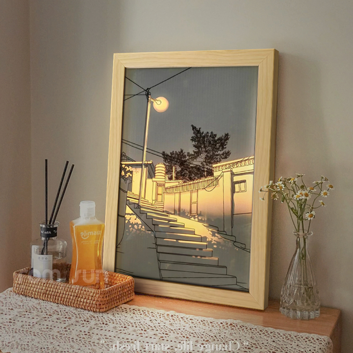 Kreatywne DIY Malowanie Światłem Słonecznym - Nocna Lampa