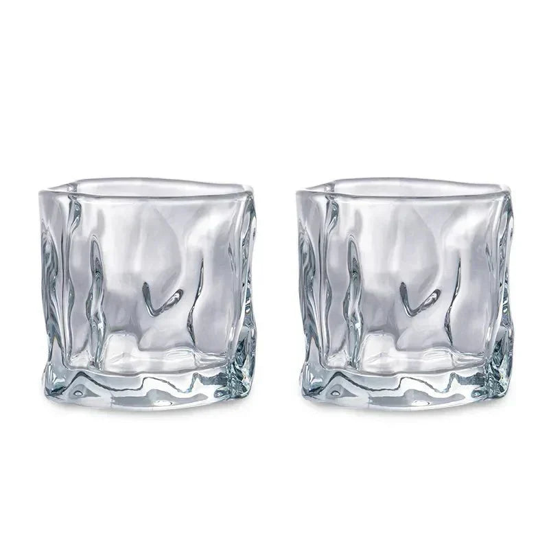 Elegancka Szklanka do Whisky z Wypukłością Lodowca