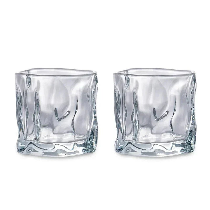 Elegancka Szklanka do Whisky z Wypukłością Lodowca