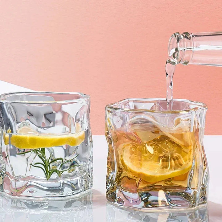 Elegancka Szklanka do Whisky z Wypukłością Lodowca
