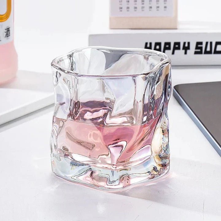 Elegancka Szklanka do Whisky z Wypukłością Lodowca