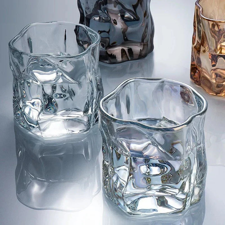 Elegancka Szklanka do Whisky z Wypukłością Lodowca