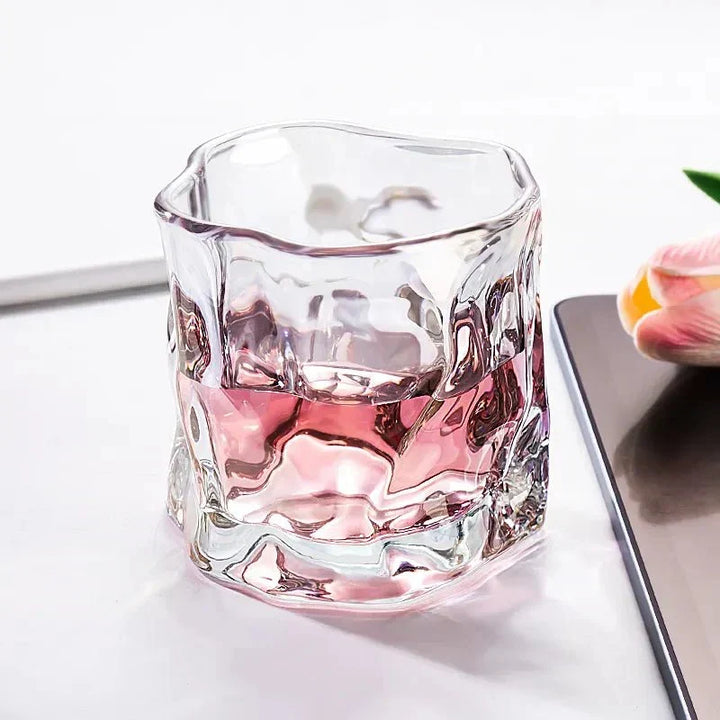 Elegancka Szklanka do Whisky z Wypukłością Lodowca