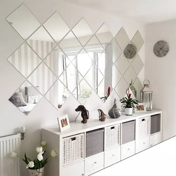 Naklejki Lustrzane 3D na Ścianę - Nowoczesna Dekoracja