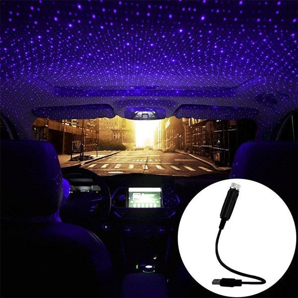 Kolorowa lampa romantyczna USB na sufit samochodu i w domu