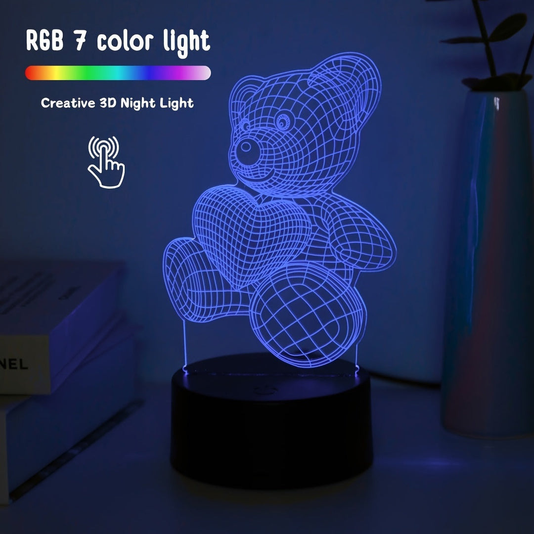 LumiBear – 3D Iluzja Nocna Lampa Miś