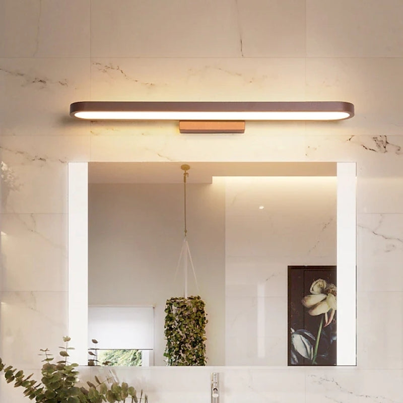 Nowoczesna lampa ścienna Leigh, Złota, Sypialnia/Łazienka, Metal