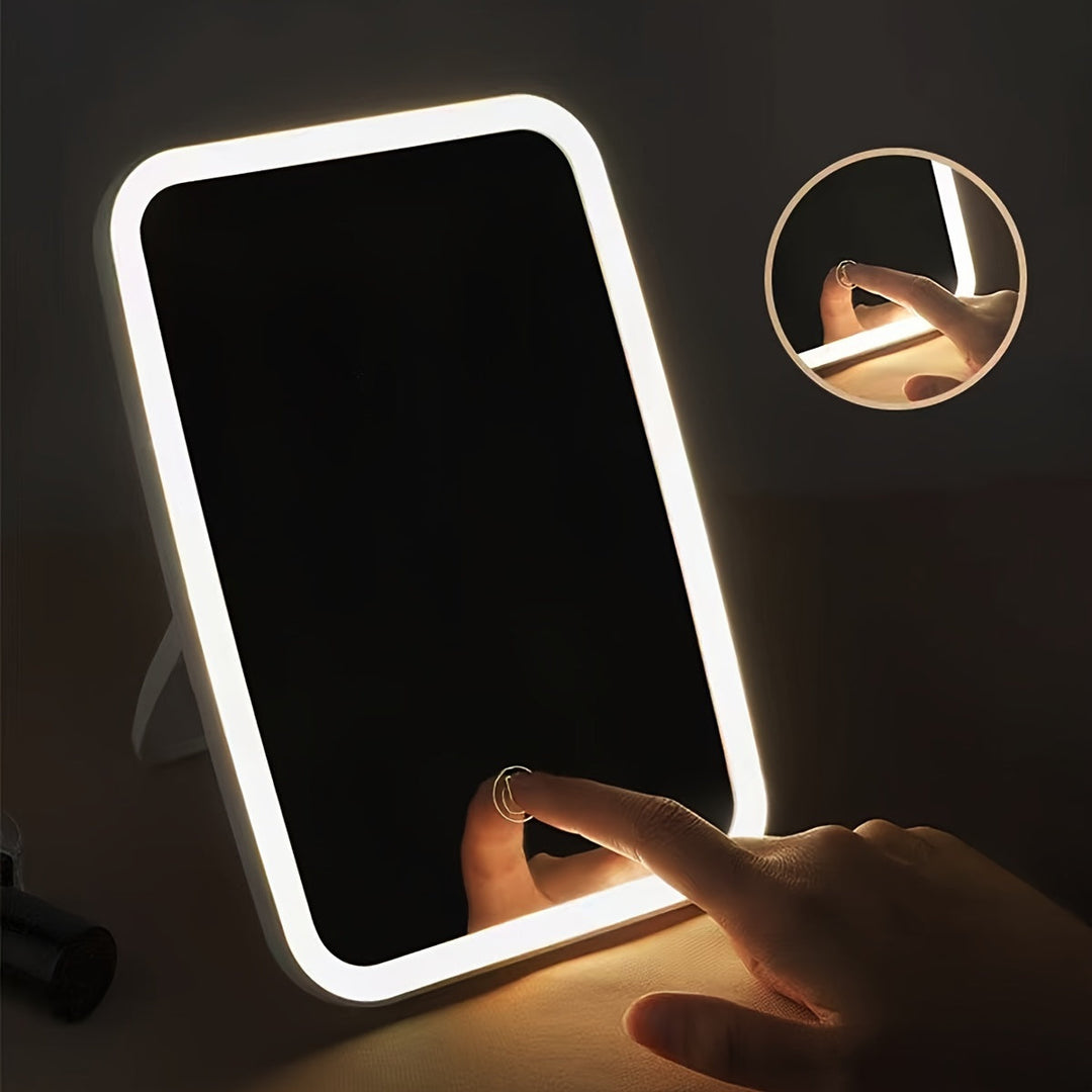 BloomMirror - Elegan lusterko do makijażu LED z ładowaniem USB
