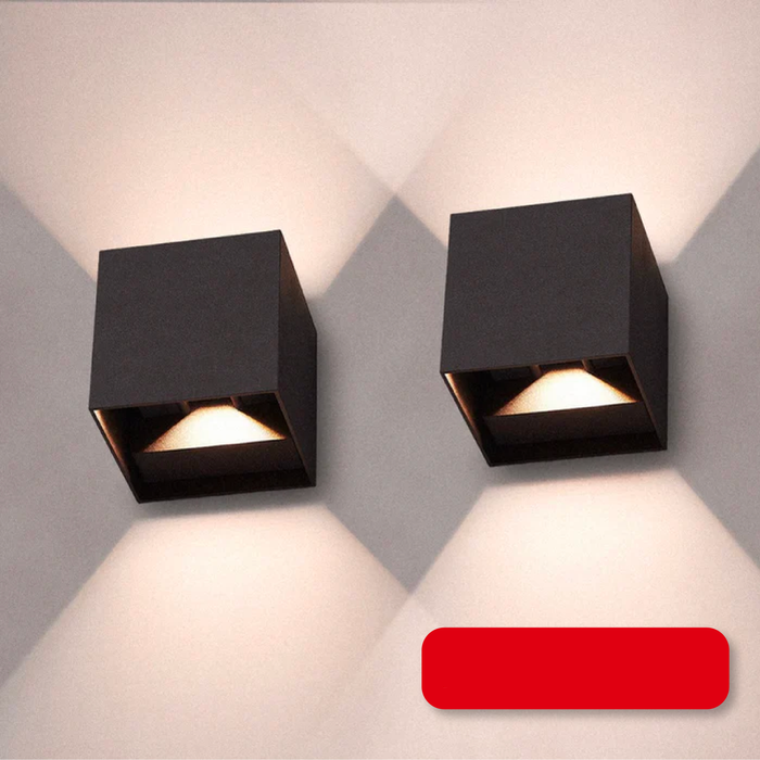 Lampy Ścienne LED Sześcienne | 1+1 Gratis