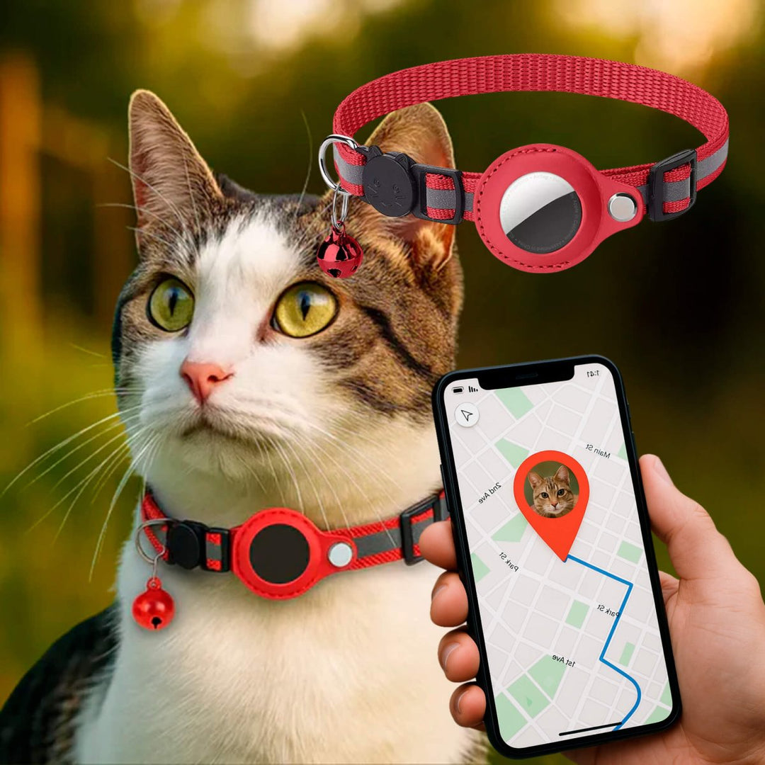 FELITRACK – Obroża GPS dla kota z odblaskowym wzorem