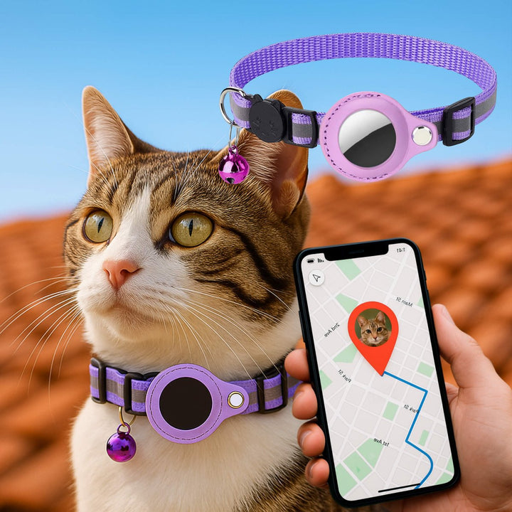 FELITRACK – Obroża GPS dla kota z odblaskowym wzorem