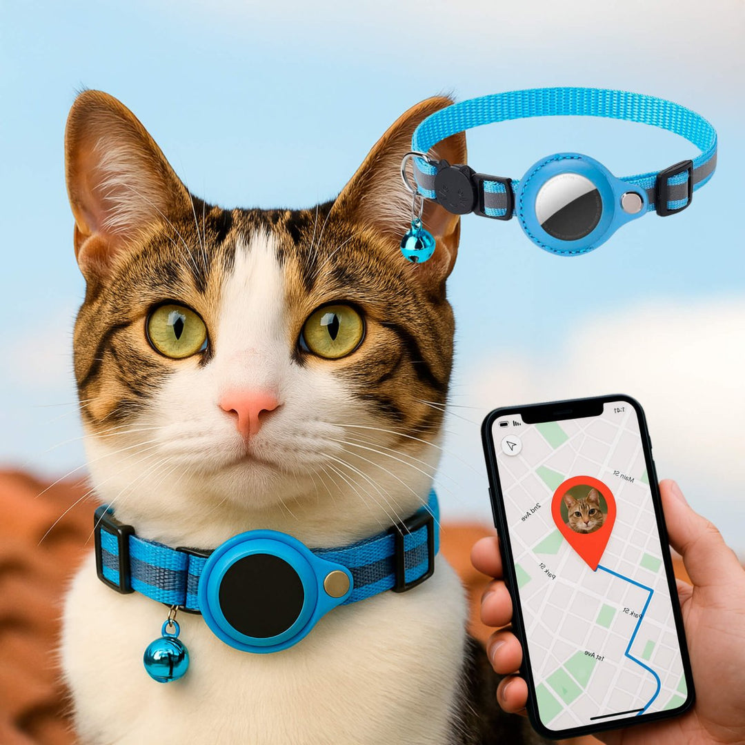 FELITRACK – Obroża GPS dla kota z odblaskowym wzorem