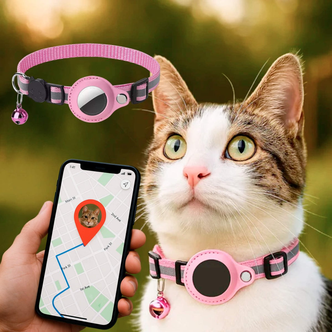 FELITRACK – Obroża GPS dla kota z odblaskowym wzorem
