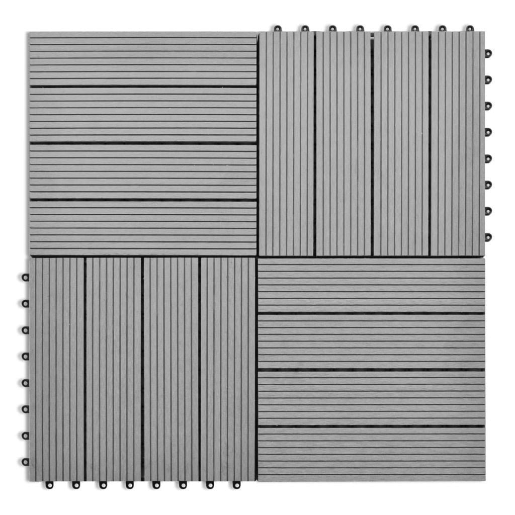 Płytki WPC 30x30cm 11szt 1m2 szare