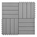 Płytki WPC 30x30cm 11szt 1m2 szare