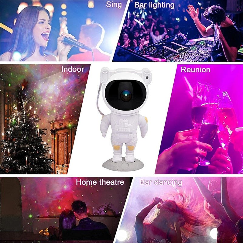 Projektor Gwiazd Galaxy - Lampa nocna w tematyce astronauty, dekoracja pokoju z gwiaździstym niebem, idealny pomysł na unikalny prezent