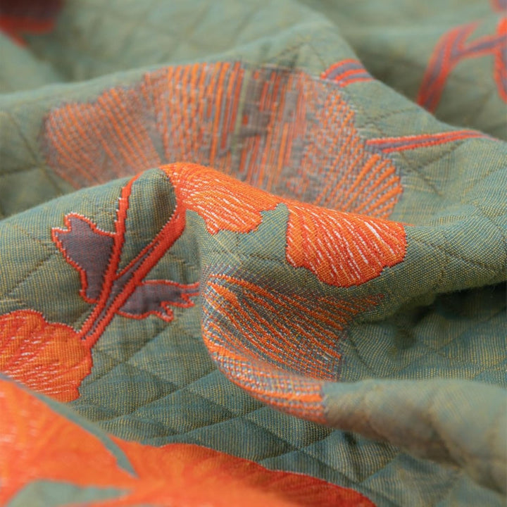 GinkgoQuilt – Zestaw pościeli bawełnianej z odwracalnym wzorem botanicznym