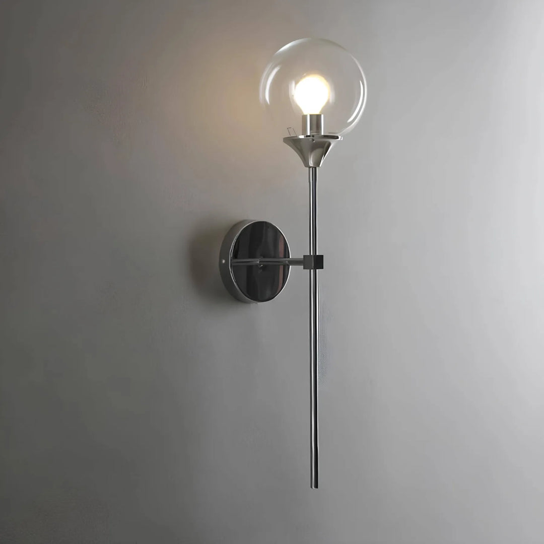 – Skandynawska nowoczesna szklana lampa ścienna