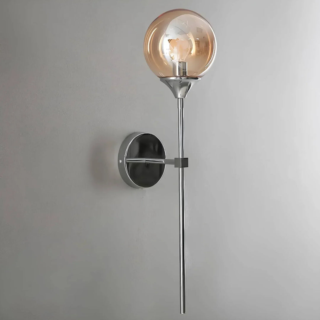 – Skandynawska nowoczesna szklana lampa ścienna