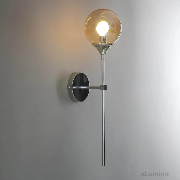 – Skandynawska nowoczesna szklana lampa ścienna