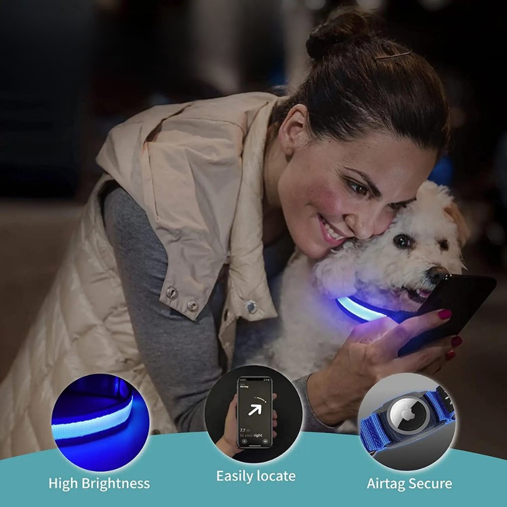 GlowGuard • Obroża dla psa z AirTag