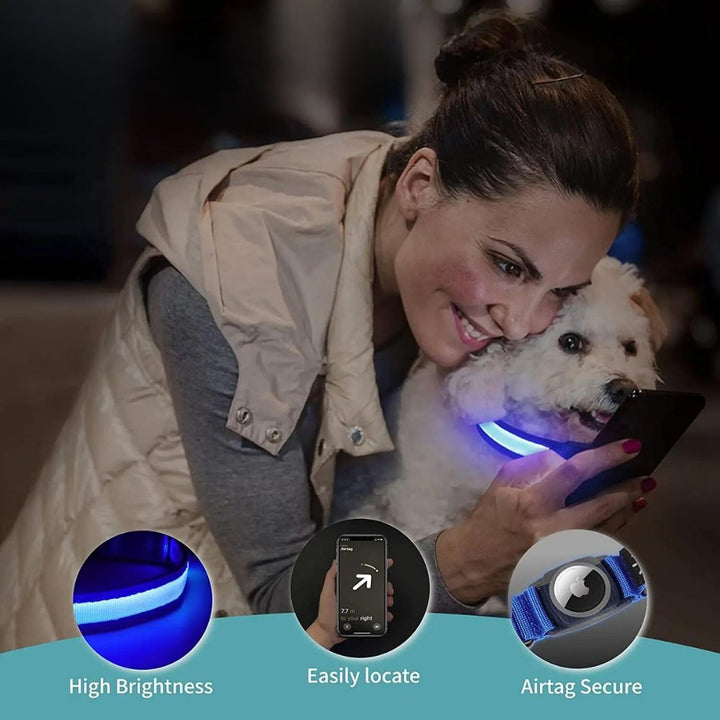 GlowGuard • Obroża dla psa z AirTag