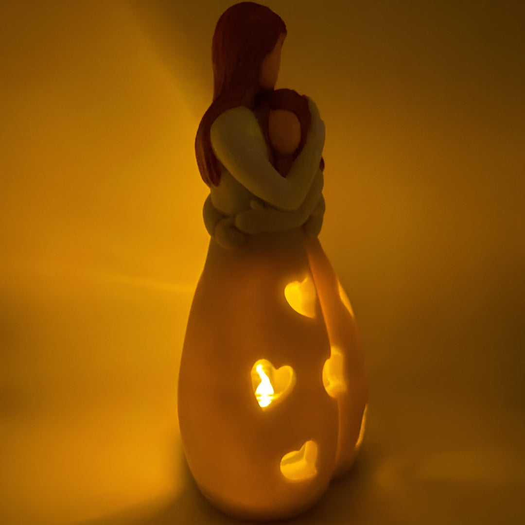 Świecznik z migoczącą świecą Matka-Córka - LoveGlow