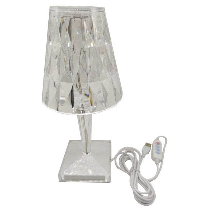 CrystaLamp - Lampa Stołowa LED z Kryształu Diamentowego