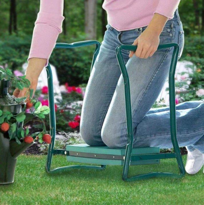 Ławka ogrodnika - Składana ergonomiczna ławka do klęczenia