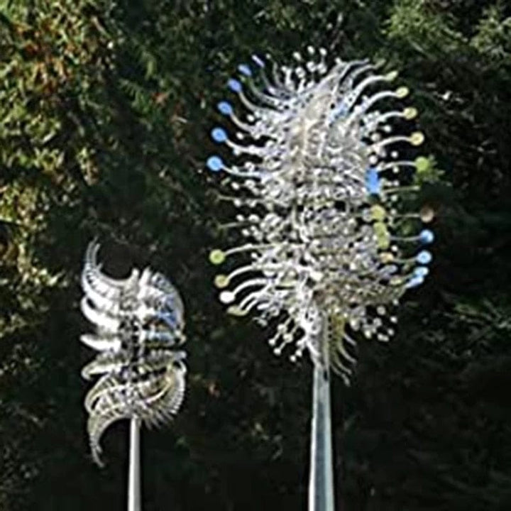 Unikalna i magiczna wiatrak z metalu | Magiczna kinetyczna rzeźba metalowa