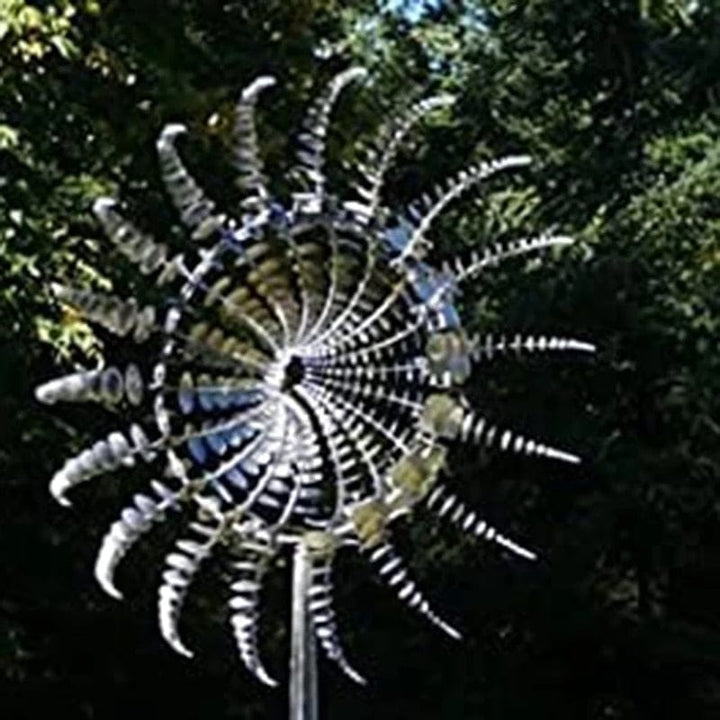 Unikalna i magiczna wiatrak z metalu | Magiczna kinetyczna rzeźba metalowa