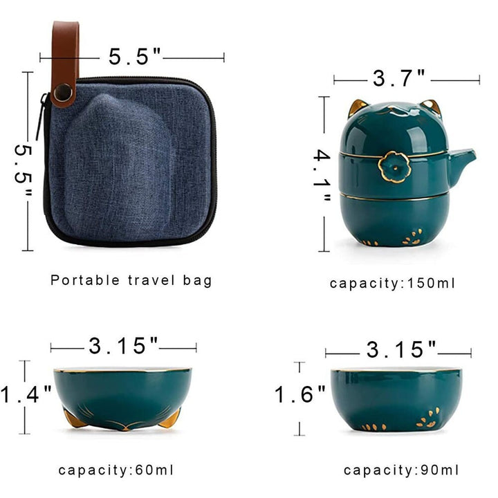 Ceramiczny-Kot-Szczęścia-Kuai-Ke-Kubek – Porcelanowy kubek do herbaty z sitkiem, filtrem i pokrywką, przenośny zestaw kubków do herbaty/kawy do biura, podróży, akcesoria do herbaty