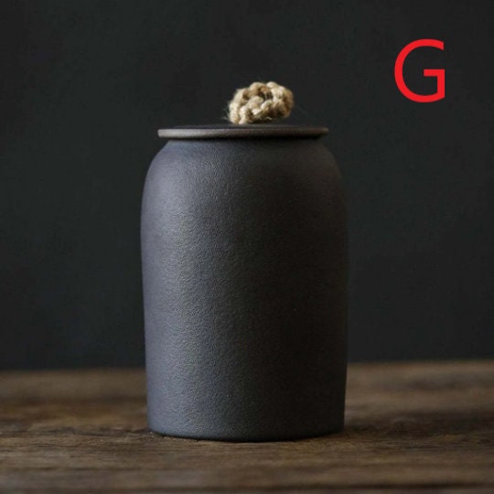 Słoik na ciastka i cukier w stylu vintage | Szczelny ceramiczny garnek Gong Fu