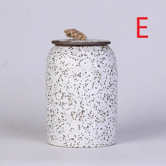 Słoik na ciastka i cukier w stylu vintage | Szczelny ceramiczny garnek Gong Fu