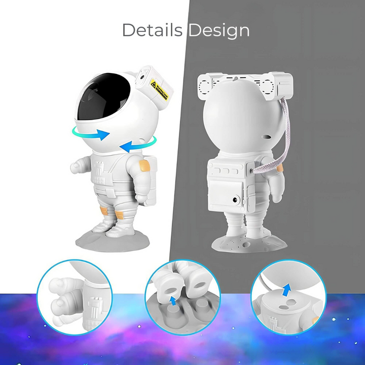 Projektor Gwiazd Astronauta Lampa Galaktyczna