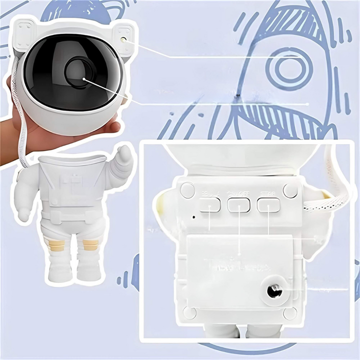 Projektor Gwiazd Astronauta Lampa Galaktyczna